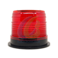 Rot Gelb Blau Grün Weiß Optional Solar Magnetische LED-Leuchte Anpassbare Zweifarbige Blinkende Lampe PC ABS