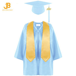 卸売 幼稚園 光沢のある卒業式ガウン 子供 小学校 卒業式ガウンとタッセル付き帽子 - Product Image 6