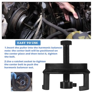 Điều hòa cân bằng puller Crank ròng rọc puller động cơ nhanh chóng loại bỏ cân bằng hài hòa cho GM LS - Product Image 4