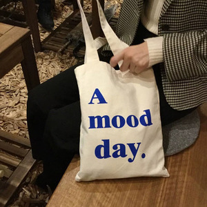 Tas <span class=keywords><strong>Belanja</strong></span> Katun Grosir MOQ Kecil, Tas Tote Kanvas Katun Cetak Logo Kustom - Product Image 5