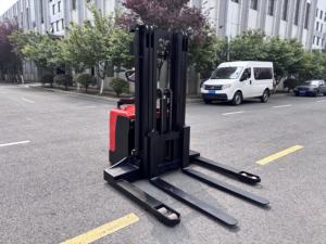 Apilador eléctrico de alta resistencia HELI 3T, <span class=keywords><strong>3000kg</strong></span>, elevador de palés de pierna a horcajadas, 1, 6 m3.5m, altura de elevación, soporte en apilador de palés para almacén - Product Image 6