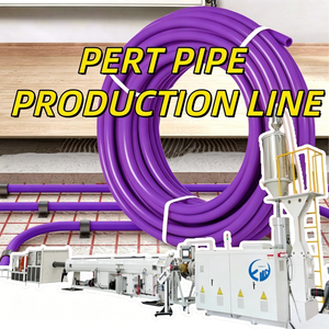 Ligne de production de tuyaux de chauffage par le sol en plastique PERT PPR PEX, machine à fileter les tubes - Product Image 1