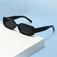 Nouvelles Lunettes de Soleil Tendance 2026 à Monture Carrée Fine, Protection UV400, Style Influenceur, Monture de Lunettes de Vue Mode pour Hommes et Femmes