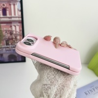 Coque de téléphone en silicone de couleur unie pour iPhone Duo Fold, ultra fine, antichoc, protection intégrale