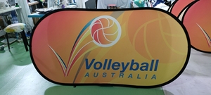 Sự kiện ngoài trời sự kiện quảng cáo hai mặt vải polyester in gấp ngang bật lên một biểu ngữ khung - Product Image 2