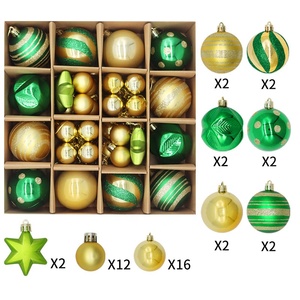 Venta al por mayor juego de bolas de Navidad árbol de Navidad Bola de adorno decoración colgante blanco <span class=keywords><strong>rojo</strong></span> BOLA DE Navidad - Product Image 5
