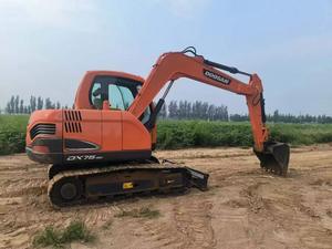 Fiable utilisé Doosan DX75 pelle à roues 7.5 tonnes Mini faible heures de travail Core Incl moteur moteur boîte de vitesses pompe à vendre - Product Image 5