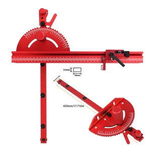 Gauge Fence With Track Stop Sawing Assembly Angle Ruler for Table Saw <b>Router</b> <b>Woodworking</b> Tools DIY Aluminum Material - Product Image 4