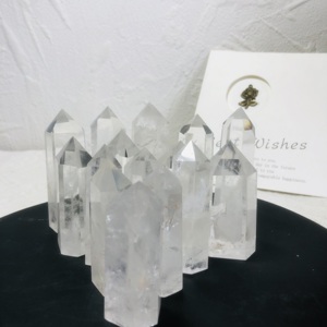 Bán buôn tự nhiên rõ ràng thạch anh tháp đánh bóng đẹp tinh thể điểm cho trang trí - Product Image 5