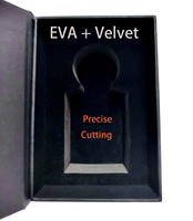 Boîte cadeau rigide personnalisée réutilisable avec fermeture magnétique, estampage à chaud bronzé, insert en mousse EVA velours, boîte avec logo personnalisé