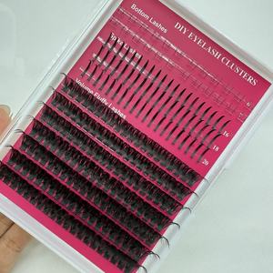 DIY Eyelash Extension <b>Kit</b> Fluffy Cluster <b>Lashes</b> Bottom Spike Fan <b>Lash</b> Supplies - Product Image 4