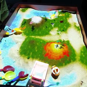 Mesa de Arena Interactiva con Proyección AR, Equipo Todo en Uno, Juego de Mesa de Arena para Niños, Castillo Inflable, Equipo de Apoyo - Product Image 4