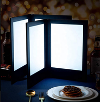 Personnalisé A4/A5 LED Menu Livre Portable Restaurant Discothèque Bar Salle À Manger Couvre Logo Illuminé Éclairage Rétro-Éclairé pour Boire la Nuit