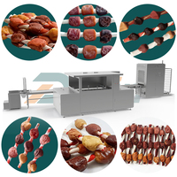 Machine de fabrication de friandises sur brochettes à haute vitesse 4000 pièces/h, ligne de production automatique d'aliments pour animaux de compagnie, équipement d'extrusion industriel