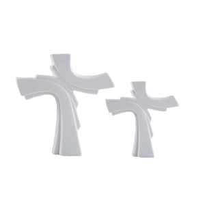 Vaso Urna in Ceramica a Forma <span class=keywords><strong>di</strong></span> Croce, Biodegradabile, Design Classico Moderno, <span class=keywords><strong>Ricordo</strong></span> per Mamma, Papà, Nonna, Amici, da Tavolo - Product Image 1
