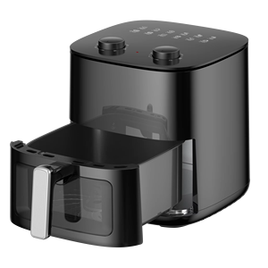 Friteuse à air à chauffe rapide, capacité 5L, contrôle de qualité, multifonction, familiale, avec écran LCD numérique - Product Image 1