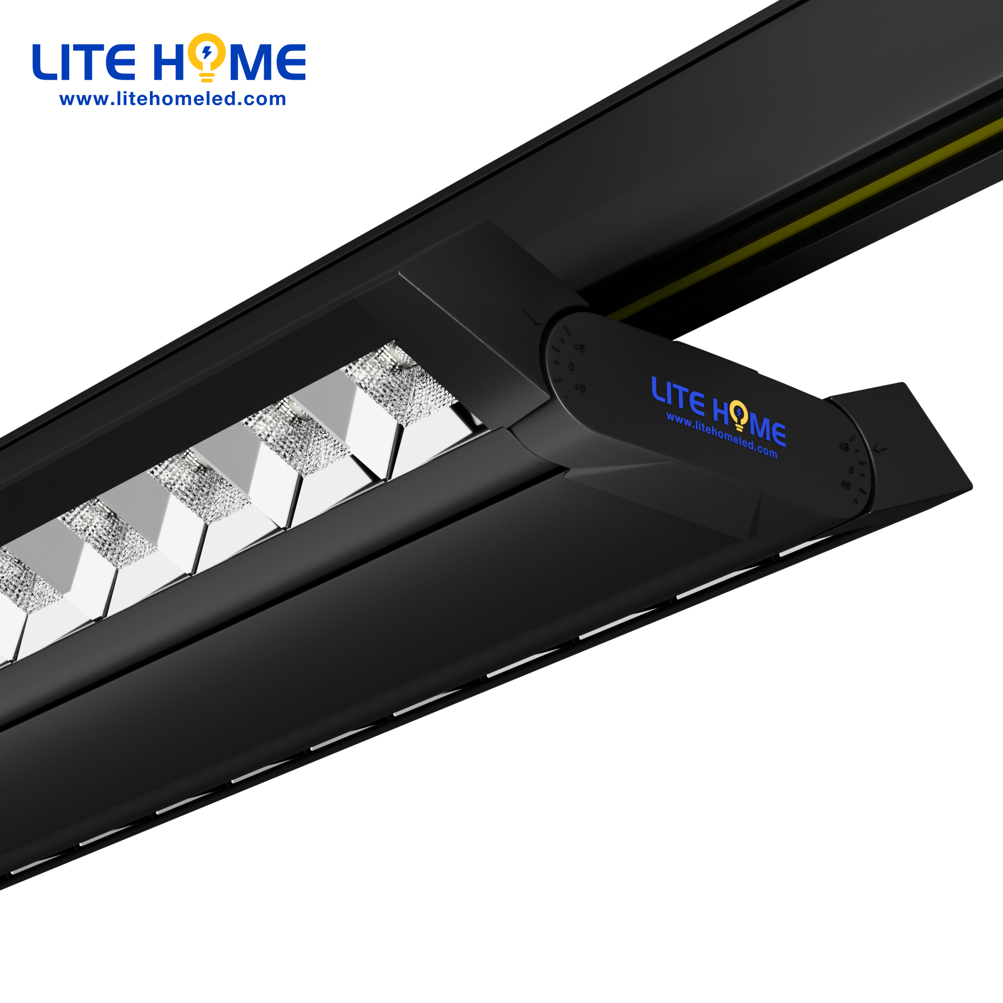 Shelf Lighting 2ft 4ft 5ft DIP Switch 60W Led Linear Light LumiShield for Retail Shop Anti Glare Led Track Light Grocery Store