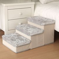 Escabeau pliable léger à 4 marches pour chien, rampe pour chat pour lit et canapé
