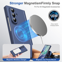 Nouvelle coque de téléphone en PC rigide avec écran en verre trempé intégré pour Samsung Z Fold 7 6 3 4 5 8 Ultra, chargement magnétique, protection intégrale de la charnière