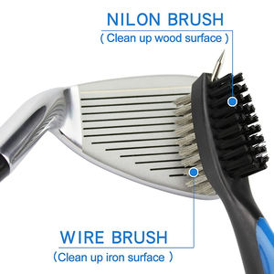 Kit d'entretien de clubs de golf 3-en-1 rétractable avec brosse de nettoyage et aiguiseur de clubs V/U&V – Meilleures ventes - Product Image 5