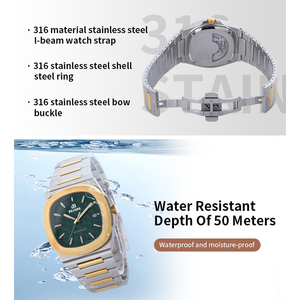 <span class=keywords><strong>Montre</strong></span> à quartz de luxe en acier inoxydable pour hommes avec cadran décontracté <span class=keywords><strong>ultra</strong></span> tendance - Product Image 6