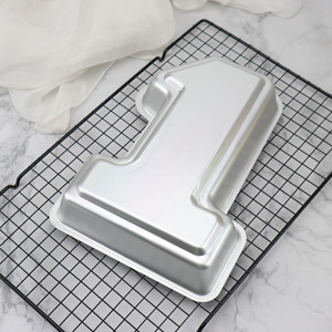 Aluminum Alloy Number One Baking Mold 1 Piece For Cake Chocolate Pudding Making Oven Safe - Product Image 1