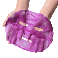 Masque en tissu hydratant et nourrissant à l'oignon violet coréen biologique naturel, anti-rides et éclaircissant pour les soins de la peau