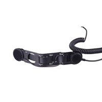 Casque de communication à conduction osseuse Power Time Skull Bone pour pompiers avec PTT étanche pour radios bidirectionnelles Kenwood