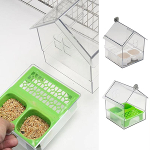 Mangeoire décorative pour oiseaux en gros – Station d'alimentation et de bain pour perroquets, colibris et petits oiseaux – Idéale pour le jardin et le balcon - Product Image 3