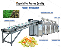 Ligne de séchage automatique des aliments en acier inoxydable 304 pour les produits croustillants, les snacks et les biscuits