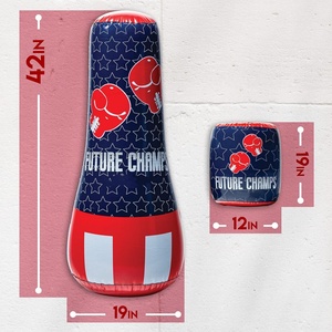 Saco de Boxeo Inflable para Niños de 107 cm, Saco de Boxeo Independiente para Niños Pequeños, Saco de Boxeo para Hacer Ejercicio, Alivio del Estrés, Regalo para Niños y Niñas - Product Image 2