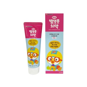 Pororo Children <b>Toothpaste</b> 90g Mixed Fruit Flavor Fluoride Free Oral Hygiene Korea - Product Image 3
