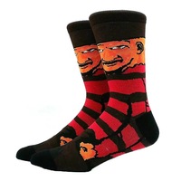 Chaussettes unisexes amusantes et créatives en polyester pour hommes, motif bande dessinée, style anime, pour l'été