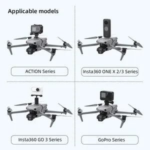 DJI hava 3S için İha üst uzatma braketi dağı/hava <span class=keywords><strong>3</strong></span> uzatma tutucu eylem için <span class=keywords><strong>3</strong></span>/4/Gopro 11/10/Insta360 X3 Drone aksesuar - Product Image 4