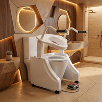 Chaise de toilette et de douche Ucom UC-TL-18-A1 pour soins à domicile, siège de transfert pour salle de bain, pour l'aide aux personnes âgées