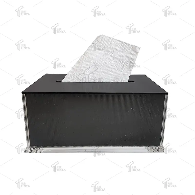 Caixa de votação de acrílico para doações com fechadura - Caixa de sugestão segura e segura, ideal para cartões de visita preto