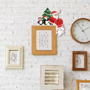 New DIY Cartoon Christmas Door Corner Decorations <b>Fun</b> Snowman and Santa Claus <b>Signs</b> Cross-Border Christmas DIY Crafts - Product Image 1