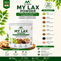 Poudre de Lax, produit ayurvédique traditionnel à base de plantes, avec un mélange d'extraits végétaux soigneusement sélectionnés, étiquette privée, vente en gros