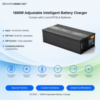 Chargeur de batterie intelligent réglable 1800W 60-90V avec écran LCD pour batteries au plomb-acide, Li-ion et LifePO4 60V 72V 20A