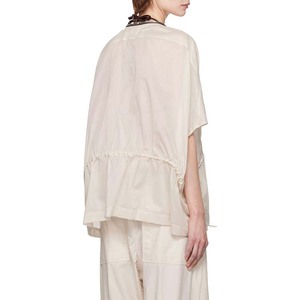White <strong>Sheer</strong> <strong>Jacket</strong> for Women Short Sleeve V-neck Loose High Quality Fashion Design Casual Style Autumn Wear Wholesale - Product Image 3