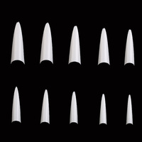 Ventes chaudes, pointes d'ongles super longues en stiletto, 3 couleurs, pointes d'ongles de haute qualité