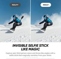 Kamera Olahraga Insta 360 X4 Air Ringan 8K HD Cmos dengan Lensa yang Dapat Diganti, Kamera Aksi Vlog Tahan Angin dan Anti Goyang