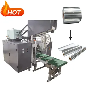 Machine de rembobinage de rouleaux de papier d'aluminium entièrement automatique 350 m/min pour la fabrication de petits rouleaux à partir de gros rouleaux