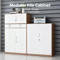 Meuble de rangement de bureau moderne en acier avec serrure, tiroirs multicouches, organiseur de fichiers sécurisé, design bas, origine Chine