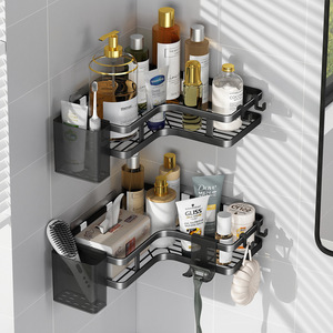 Nouvelle <span class=keywords><strong>étagère</strong></span> d'angle de douche améliorée sans perçage, en métal antirouille, à fixation murale, <span class=keywords><strong>pour</strong></span> salle de bain et <span class=keywords><strong>cuisine</strong></span> - Product Image 1