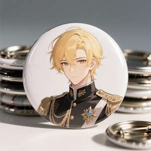 เข็มกลัดโลหะทรงกลมลายการ์ตูนน่ารักแบบกำหนดเอง เป็นของสะสมที่เป็นมิตรกับสิ่งแวดล้อม คุณภาพสูง สไตล์อนิเมะ น่ารักแบบโอตาคุ เหมาะสำหรับเป็นของขวัญ - Product Image 5