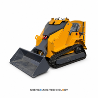 T390 Kompaktlader mit Kettenantrieb, EPA EURO5, 16MPa, 1830mm Ladehöhe, 63 Grad Kippwinkel für Garten und Hof