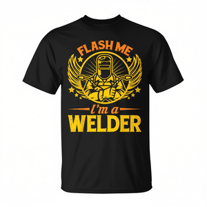 T-shirt Flash Me I'm A Welder pour les soudeurs, vêtements de travail - Product Image 2