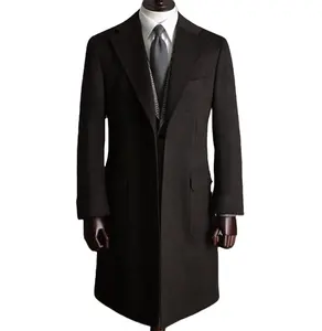 Made to measure cashmere men's winter slim fitting overcoat