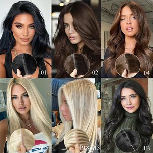 Extensions de cheveux invisibles à double languette 12-24 <span class=keywords><strong>pouces</strong></span>, bande adhésive en PU, cheveux humains 100 % naturels, noir de jais, tissage à micro-anneaux - Product Image 5